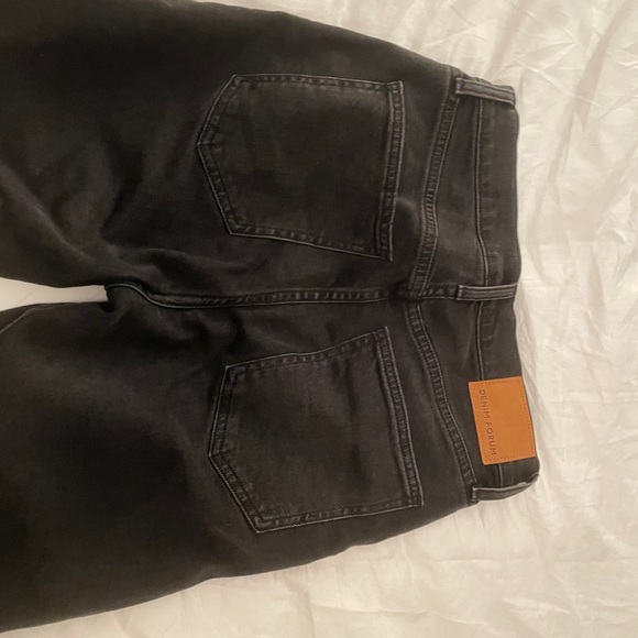 Black button up straight leg jeans - Picture 4 of 6